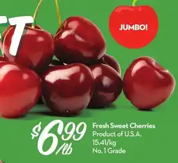 Longo's Fresh Sweet Cherries offer