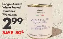 Longo's Curato Whole Peeled Tomatoes offer