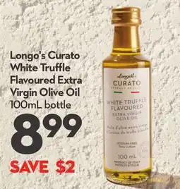 Longo's White Truffle Flavoured Extra Virgin Olive Oil offer