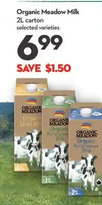 Longo's Organic Meadow Milk offer