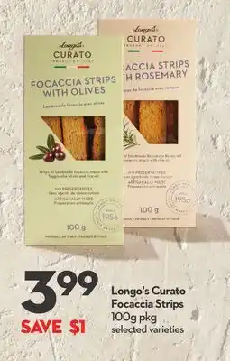 Longo's Longo's Curato Focaccia Strips offer