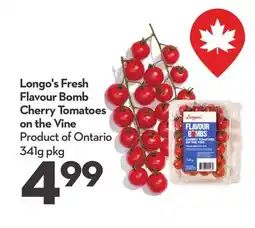 Longo's Longo's Fresh Flavour Bomb Cherry Tomatoes on the Vine offer