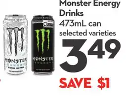 Longo's Energy Drinks offer
