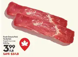 Longo's Fresh Ontario Pork Tenderloin offer