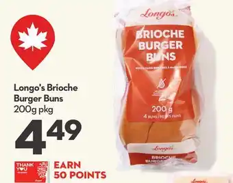 Longo's Brioche Burger Buns offer