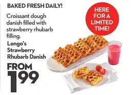 Longo's Strawberry Rhubarb Danish offer