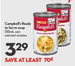 Longo's Ready to Serve soup offer