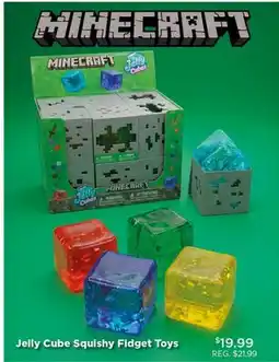 Showcase Minecraft Jelly Cube Squishy Fidget Toys offer