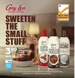 Longo's Whipped Cream offer