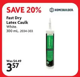 Home Hardware Fast Dry Latex Caulk offer