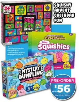Showcase SQUISHY ADVENT CALENDAR FUN offer