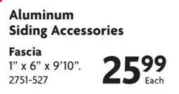 Home Hardware Fascia Aluminum Siding Accessories offer