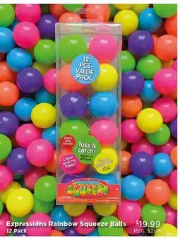 Showcase Expressions Rainbow Squeeze Balls offer