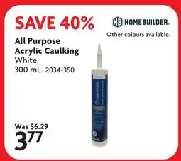 Home Hardware All Purpose Acrylic Caulking offer
