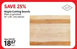 Home Hardware Maple Cutting Boards offer