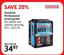 Home Hardware Sunshine Professional Growing offer