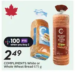 Sobeys COMPLIMENTS White or Whole Wheat Bread offer