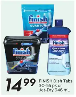 Sobeys FINISH Dish Tabs 30-55 pk or Jet-Dry 946 mL offer