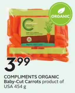 Sobeys COMPLIMENTS ORGANIC Baby-Cut Carrots offer