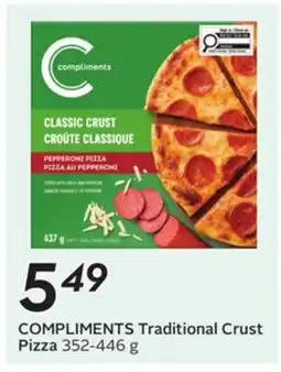 Sobeys COMPLIMENTS Traditional Crust Pizza offer