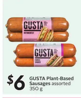 Sobeys Plant-Based Sausages offer
