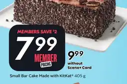 Sobeys Small Bar Cake Made with KitKat offer