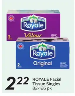 Sobeys ROYALE Facial Tissue Singles offer