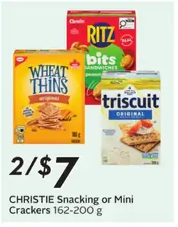 Sobeys CHRISTIE Snacking or Mini Crackers offer