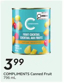 Sobeys COMPLIMENTS Canned Fruit offer