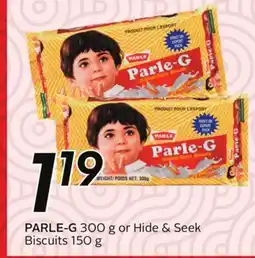 Sobeys PARLE-G 300 g or Hide & Seek Biscuits 150 g offer
