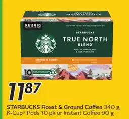 Sobeys Roast & Ground Coffee 340 g, K-Cup Pods 10 pk or Instant Coffee 90 g offer