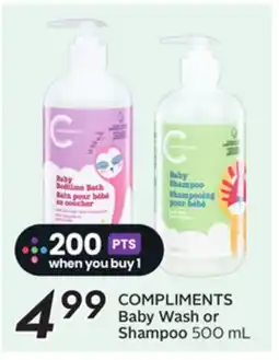 Sobeys COMPLIMENTS Baby Wash or Shampoo offer