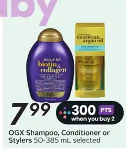 Sobeys Shampoo, Conditioner or Stylers offer