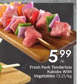 Sobeys Fresh Pork Tenderloin Kabobs With Vegetables offer
