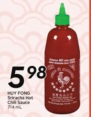 Sobeys HUY FONG Sriracha Hot Chili Sauce offer