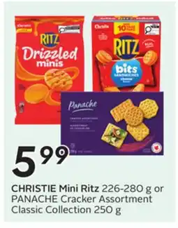 Sobeys CHRISTIE Mini Ritz 226-280 g or PANACHE Cracker Assortment Classic Collection 250 g offer