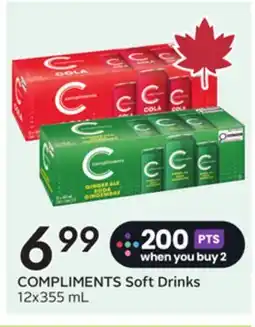 Sobeys COMPLIMENTS Soft Drinks offer