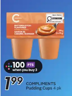 Sobeys COMPLIMENTS Pudding Cups offer