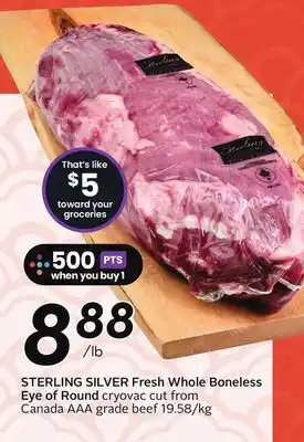 Sobeys Fresh Whole Boneless Eye of Round offer