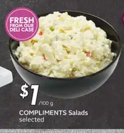 Sobeys COMPLIMENTS Salads offer