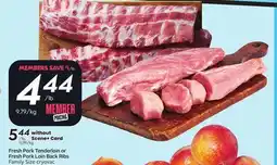 Sobeys Fresh Pork Tenderloin or Fresh Pork Loin Back Ribs offer