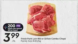 Sobeys Fresh Pork Loin Rib or Sirloin Combo Chops offer