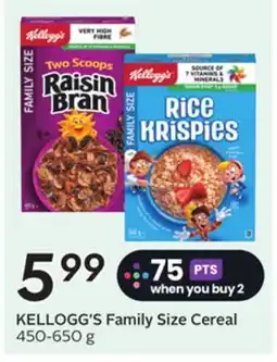 Sobeys Family Size Cereal offer