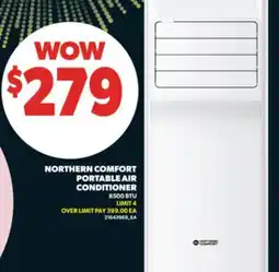 Real Canadian Superstore NORTHERN COMFORT PORTABLE AIR CONDITIONER, 8500 BTU offer