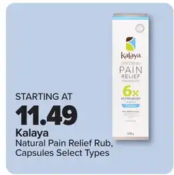 PharmaChoice Natural Pain Relief Rub, Capsules Select Types offer