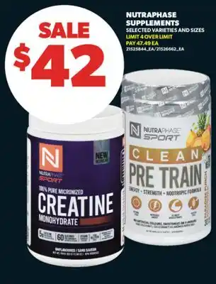 Real Canadian Superstore NUTRAPHASE SUPPLEMENTS offer