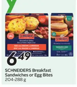 Sobeys Breakfast Sandwiches or Egg Bites offer