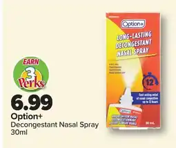 PharmaChoice Option+ Decongestant Nasal Spray offer
