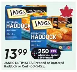Sobeys ULTIMATES Breaded or Battered Haddock or Cod offer