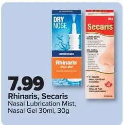 PharmaChoice Rhinaris, Secaris Nasal Lubrication Mist, Nasal Gel offer